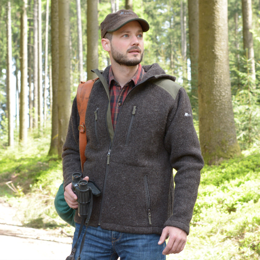 Outdoor clothing wool jacket, Trail by ICEFOX